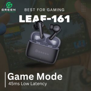 Green Leaf-161 True ENC Wireless Gaming Earbuds - Image 2