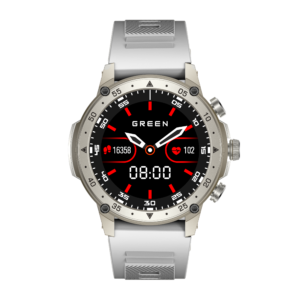 Green Vortex Metallic Fitness Smartwatch - Image 2