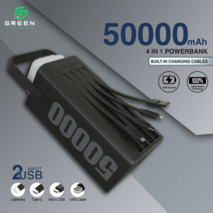 Green Turbo-50 50000mAh Powerbank with 22.5W Fast Charging - Image 7