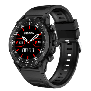 Green Vortex Metallic Fitness Smartwatch - Image 4