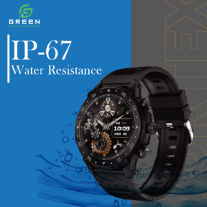 Green Vortex Metallic Fitness Smartwatch - Image 6