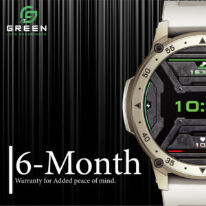 Green Vortex Metallic Fitness Smartwatch - Image 8