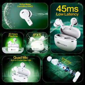 Green Pluse ANC (Up to 32 dB) Earbuds - Image 9