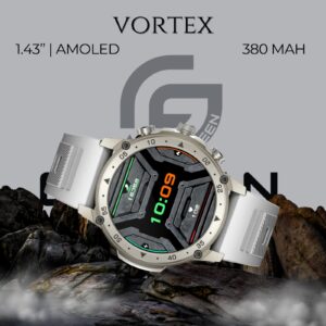 Green Vortex Metallic Fitness Smartwatch - Image 11