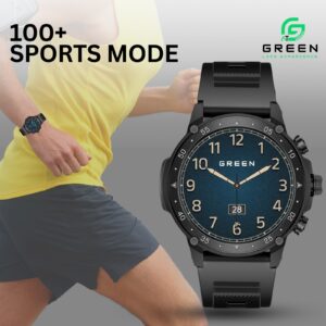 Green Vortex Metallic Fitness Smartwatch - Image 12
