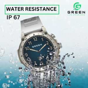 Green Vortex Metallic Fitness Smartwatch - Image 14