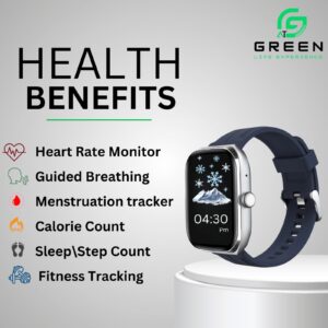 Green Vision Fit Smartwatch with 2.04” AMOLED Display - Image 6