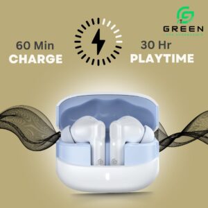 Green Airbeat-520 Dual Mic ENC Earbuds - Image 14