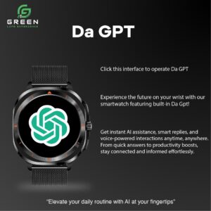 Green Squaro Luxury AMOLED AI Smartwatch - Image 6