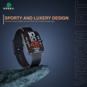 Green Vision Fit Smartwatch with 2.04” AMOLED Display - Image 8