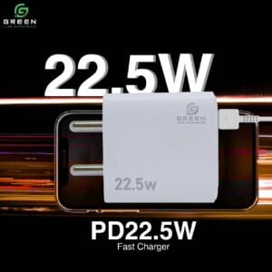 Green UV-22.5 Charger with QC3.0 & USB Cable - Image 4