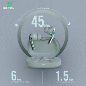 Green Buds Ultra ANC (UP to 32 dB) Earbuds - Image 6