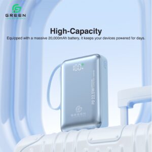 Green Turbo Mini 20000mAh Powerbank - Image 3