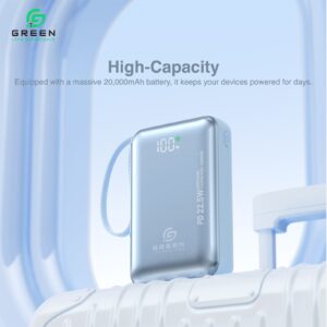 Green Turbo Mini 20000mAh Powerbank - Image 12