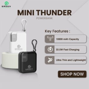 Green Mini Thunder Power Bank - Image 9
