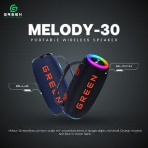 Green Melody-30 Portable Wireless Speaker - Image 3