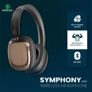 Green Symphony ANC Headphone with Hybrid ANC - Image 6