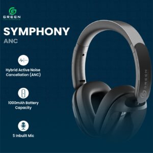 Green Symphony ANC Headphone with Hybrid ANC - Image 11