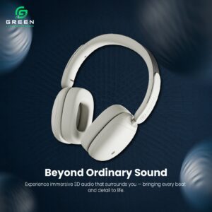 Green Symphony ANC Headphone with Hybrid ANC - Image 12