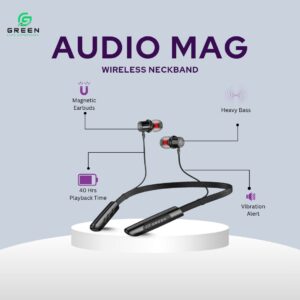 Green Audio Mag Neckband - Image 2
