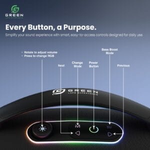 Green Bassbox Wireless Speaker - Image 3