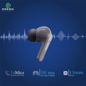 Green Airbeat 320 True ENC Wireless Earbuds - Image 6