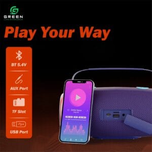 Green Melody-30 Portable Wireless Speaker - Image 12