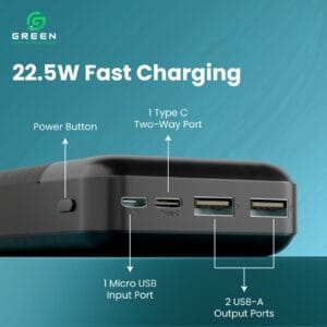 Green Power Boost 20000mAh Powerbank - Image 2