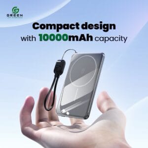 Green MagFlex Magnetic Powerbank - Image 2