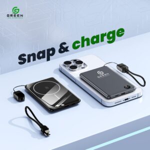 Green MagFlex Magnetic Powerbank - Image 5