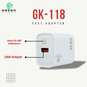 Green GK-118 22.5W QC3.0 Fast Charger Adapter with Auto ID LED Indicators - Image 7