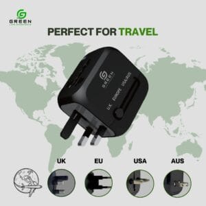 Green ADP-20 Universal Travel Adapter with 20W PD Fast Charging - Image 5