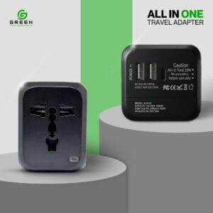 Green ADP-20 Universal Travel Adapter with 20W PD Fast Charging - Image 7